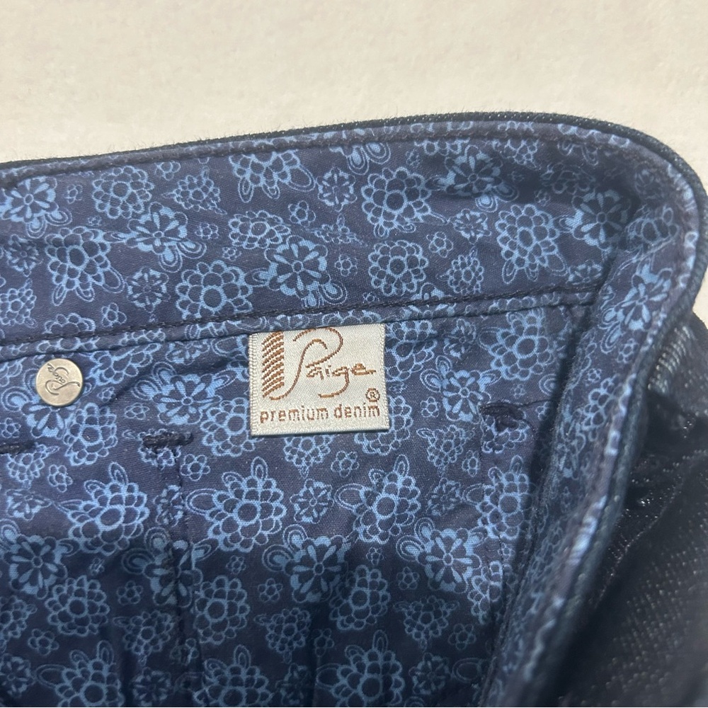 Paige‎ Laguna Women's Size 30 Blue Low Rise Denim Jeans 33x28 Made in USA - Picture 8 of 10